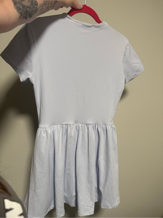 Dresses & Skirts - Light Blue Short Sleeve dress with built in shorts